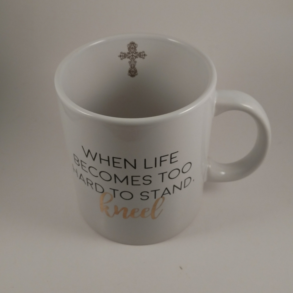 Extra Large Kneel Religious Coffee Mug